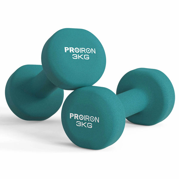 PROIRON Neoprene Dumbbell-Dumbbell-Dark Green-2 x 3KG-gb-PROIRON