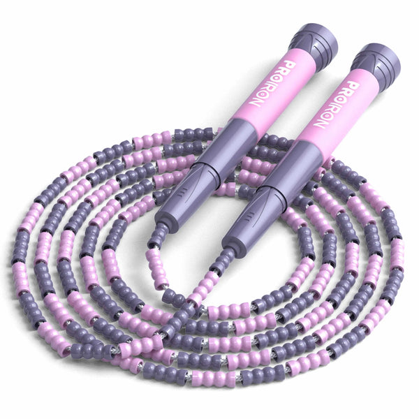 PROIRON Soft Beaded Skipping Rope-Skipping Rope-Pink+Purple-gb-PROIRON