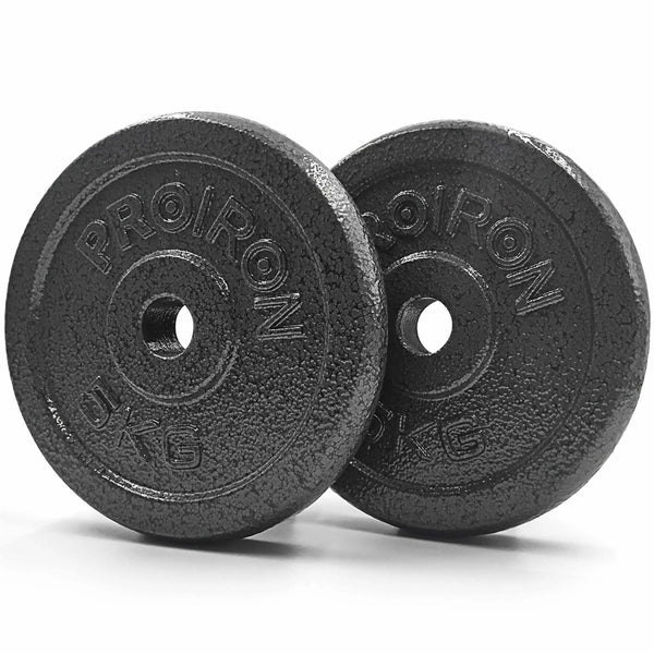 PROIRON Solid Cast Iron Weight Plate Discs-Dumbbell-2 x 5kg-gb-PROIRON