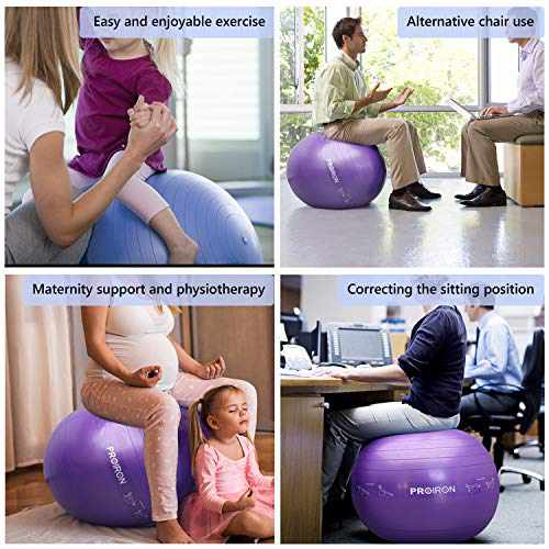 PROIRON Yoga Ball with Postures-Fitness Accessories-PROIRON